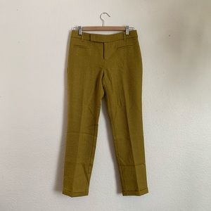 Anthropologie Cartonnier Wool Mustard Crop Pants 2